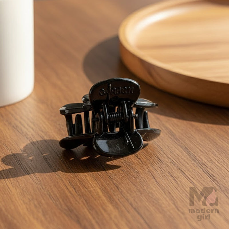 Premium Black Curved Hair Claw Clip