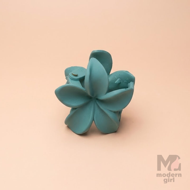 Mini Matte Floral Hair Claw Clip
