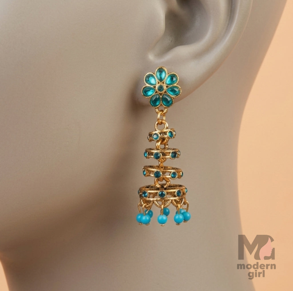 Floral Heritage Spiral Earrings