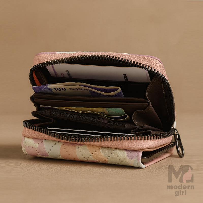 Trendy Printed Wallet for Women – Compact & Stylish Daily Use Purse