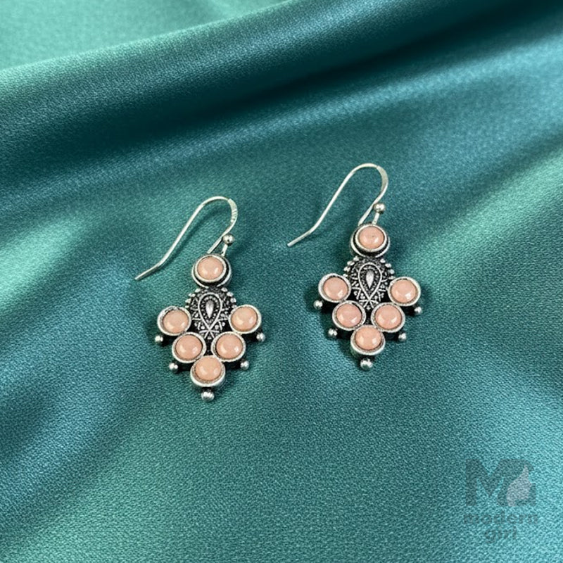 Turquoise Bloom Vintage Earrings