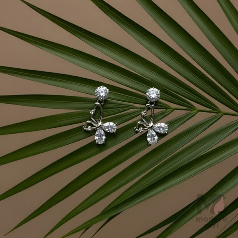 Butterfly Glow Crystal Drop Earrings