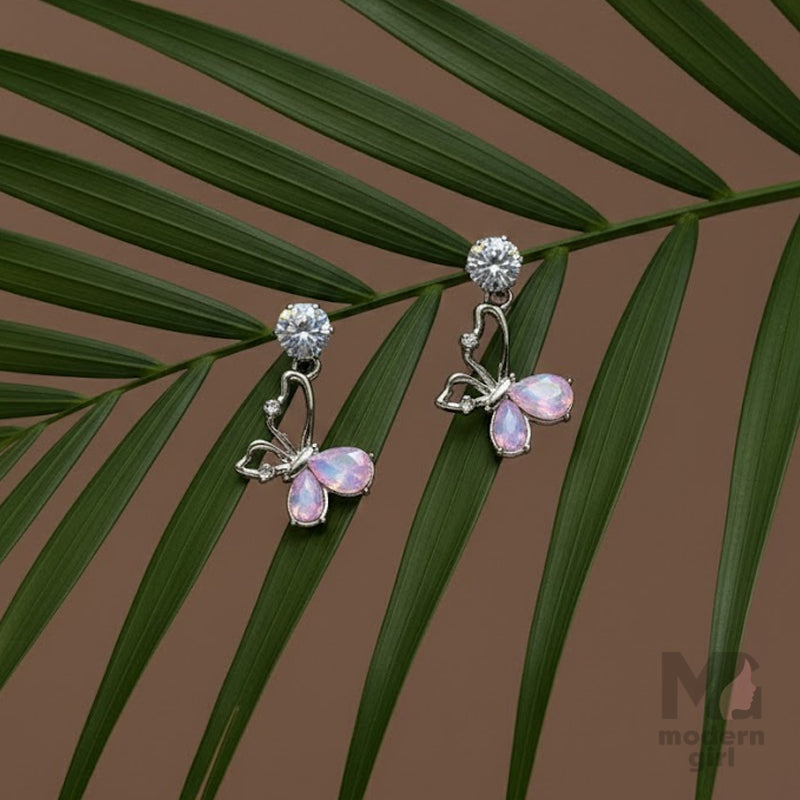 Butterfly Glow Crystal Drop Earrings