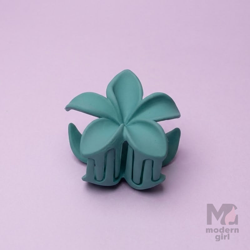 Mini Matte Floral Hair Claw Clip