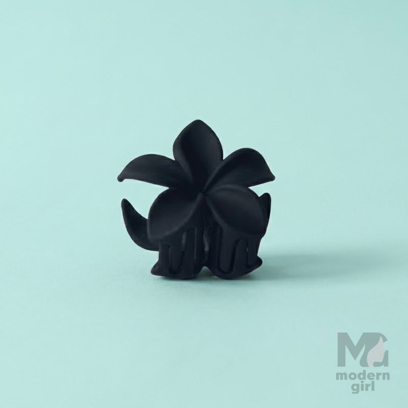 Mini Matte Floral Hair Claw Clip