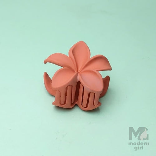 Mini Matte Floral Hair Claw Clip