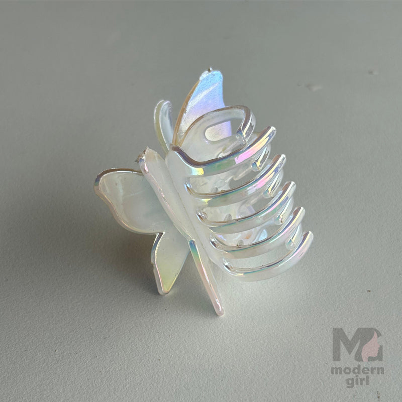 Rainbow Butterfly Hair Clip