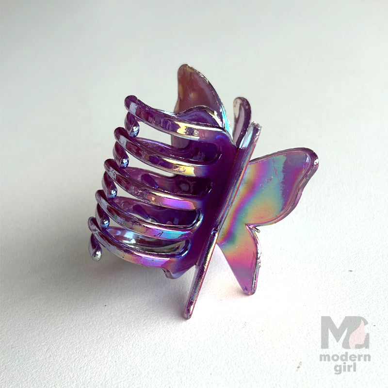 Rainbow Butterfly Hair Clip