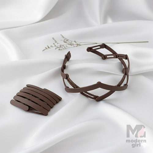 Foldable Hair Clip & Zigzag Hair Band Set –  Hair Accessories for Women & Girls