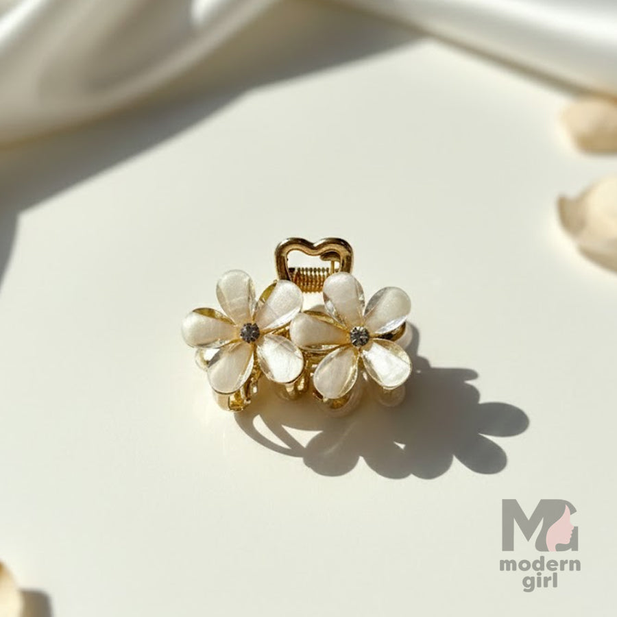 Blossom Gold Hair Claw Clip
