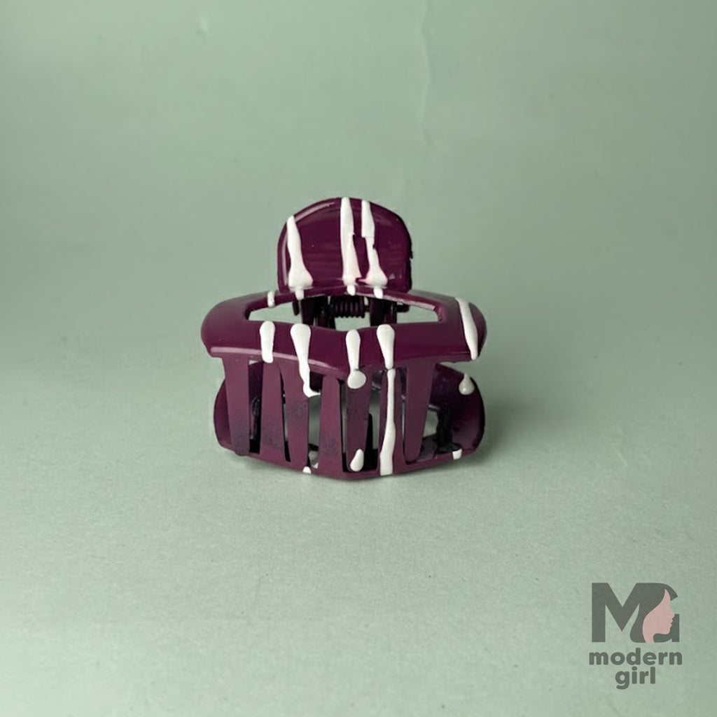 Chic Stripes Hair Claw Clip