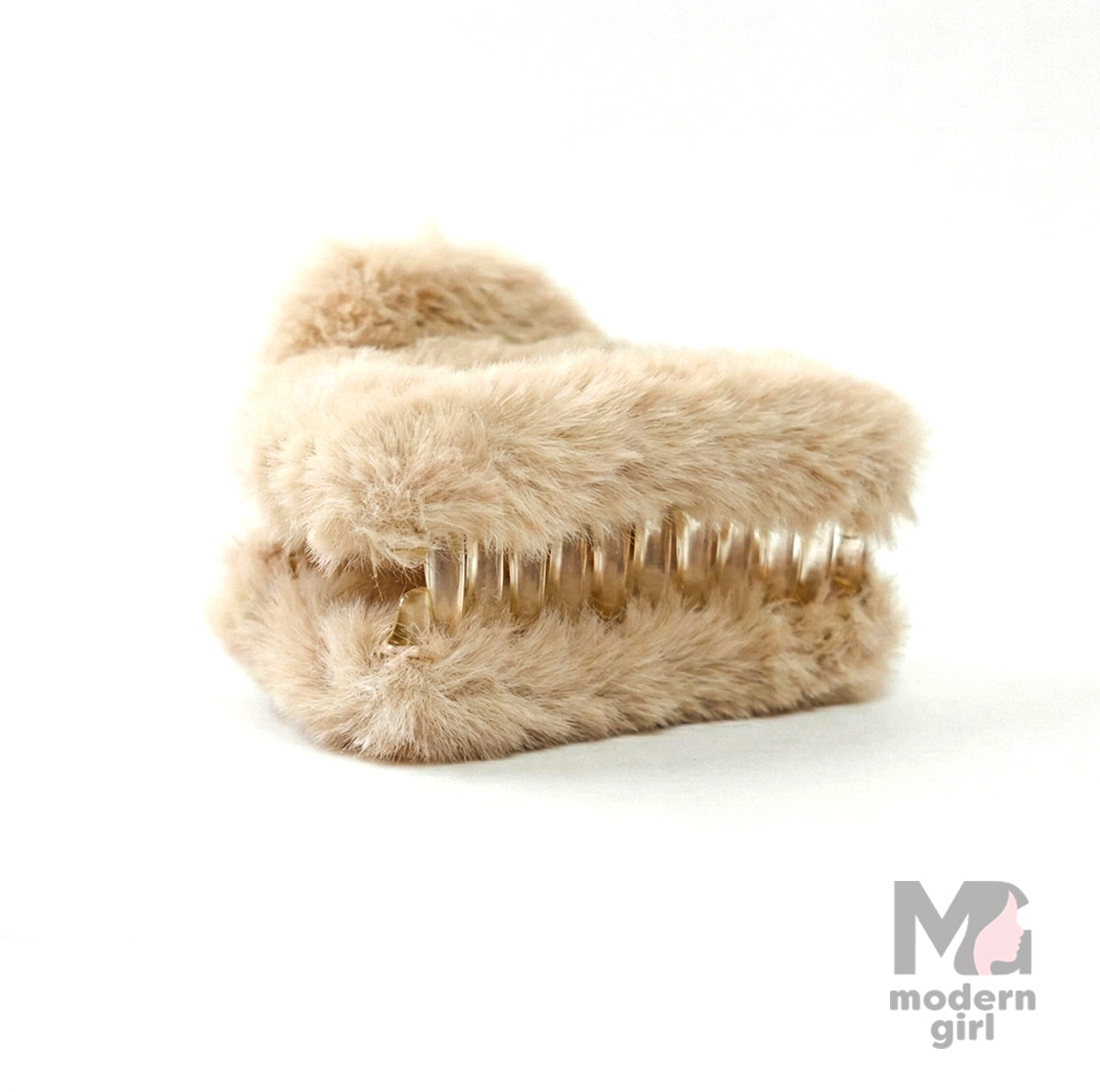 Fluffy Fur Hair Claw Clip