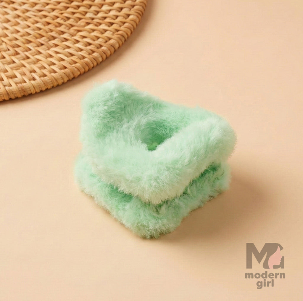 Fluffy Fur Hair Claw Clip
