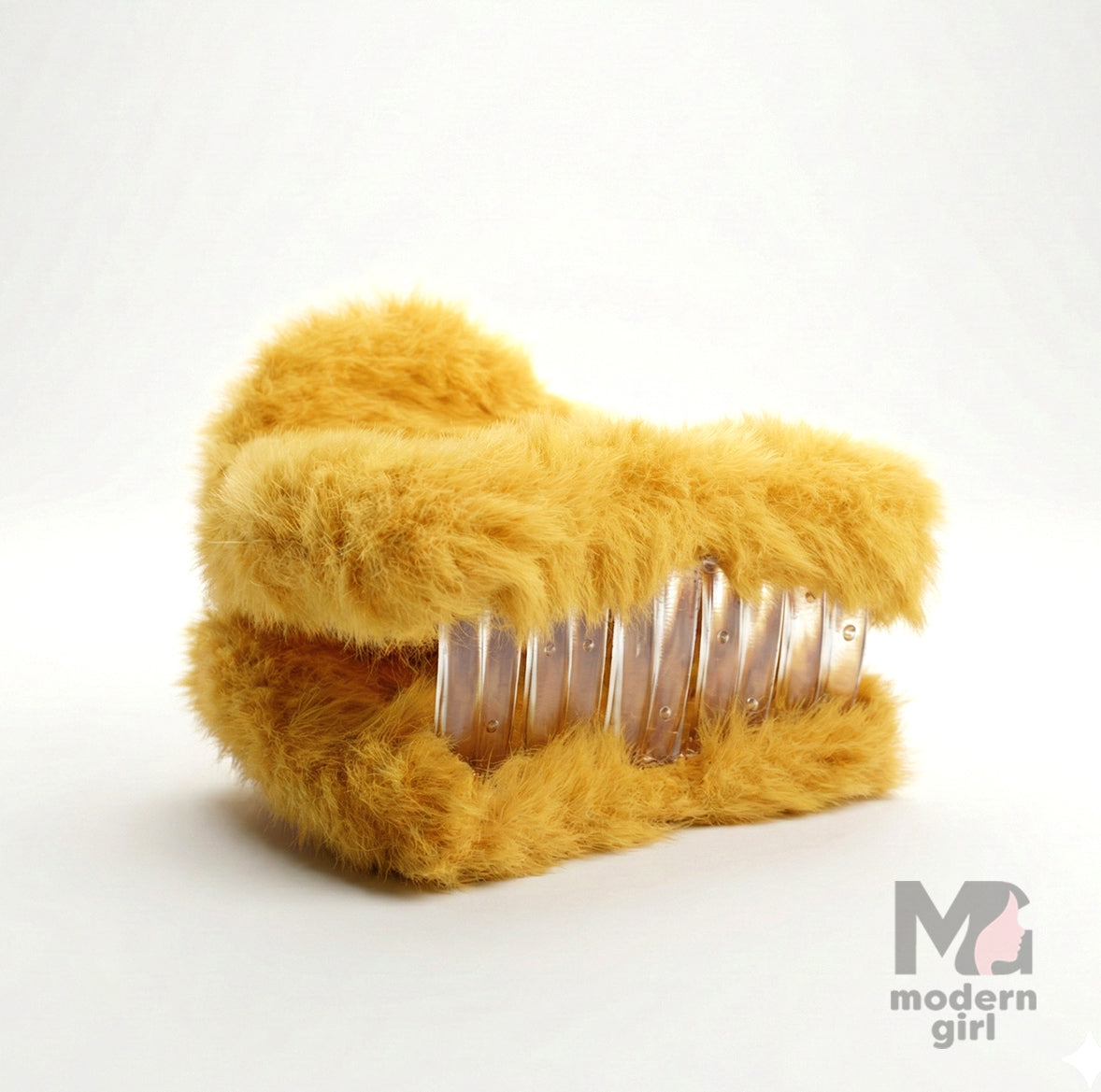 Fluffy Fur Hair Claw Clip