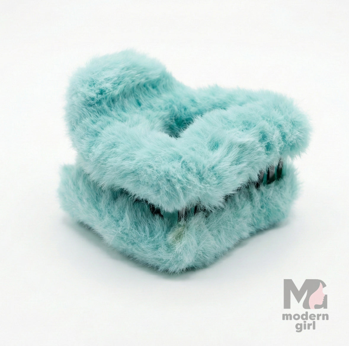 Fluffy Fur Hair Claw Clip