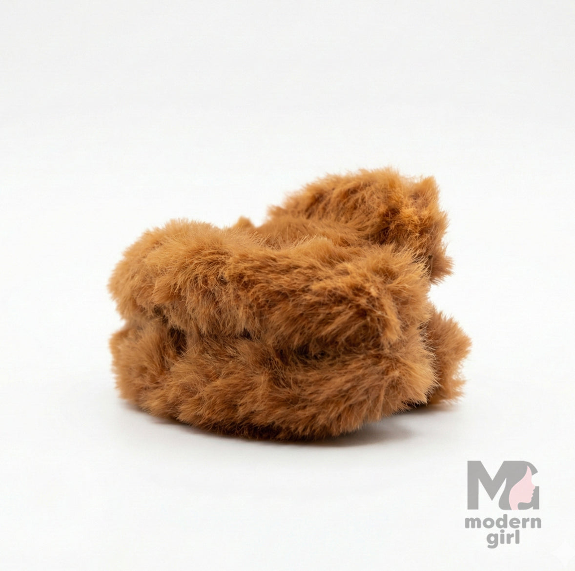 Premium Oval Fur Hair Claw Clip