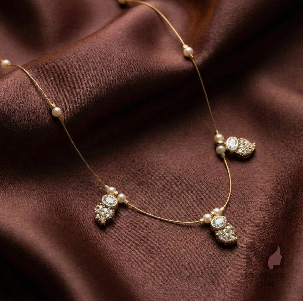 Premium Multi-Charm Stone Invisible Chain