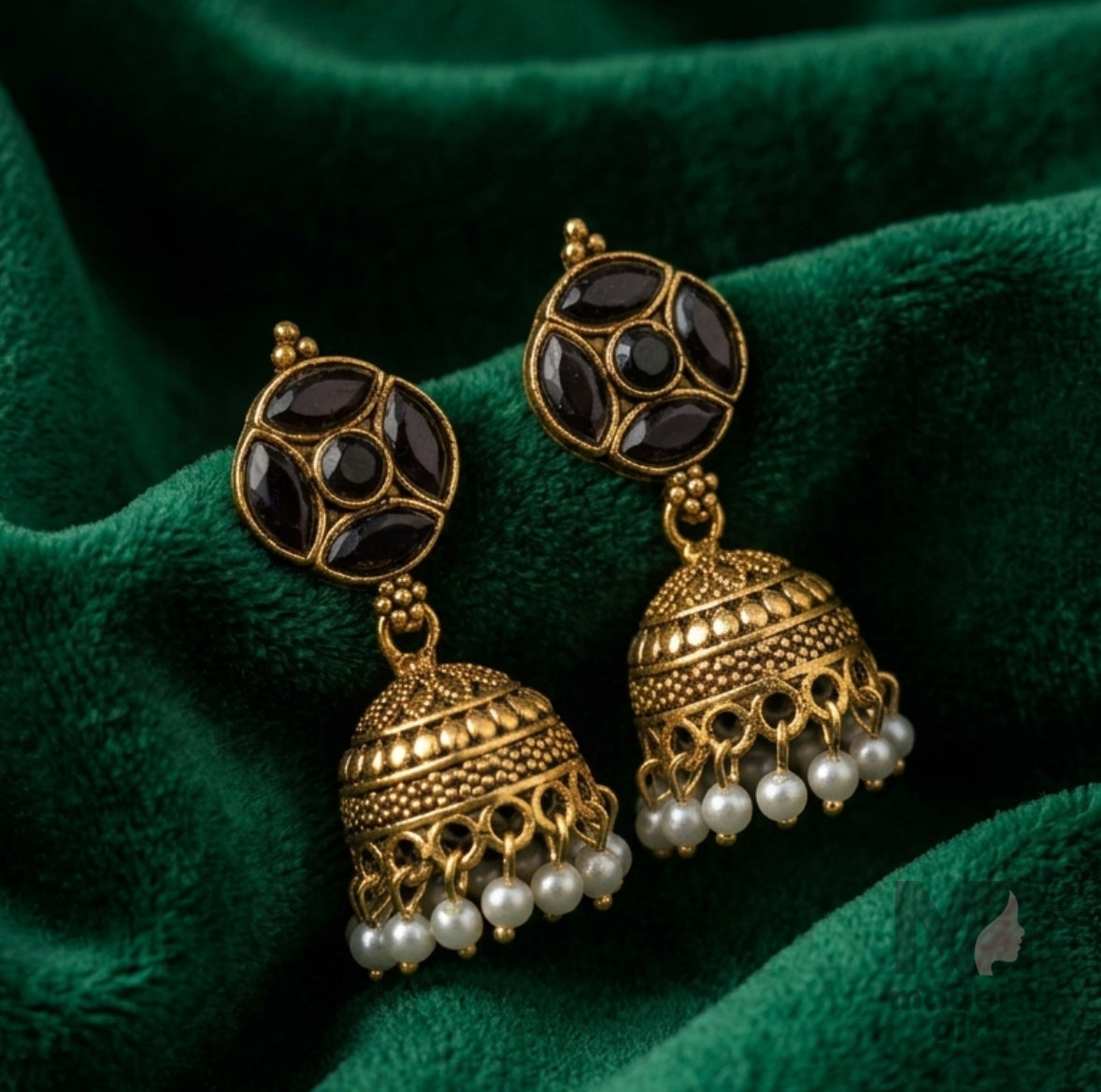 Heritage Pearl Jhumka Earrings