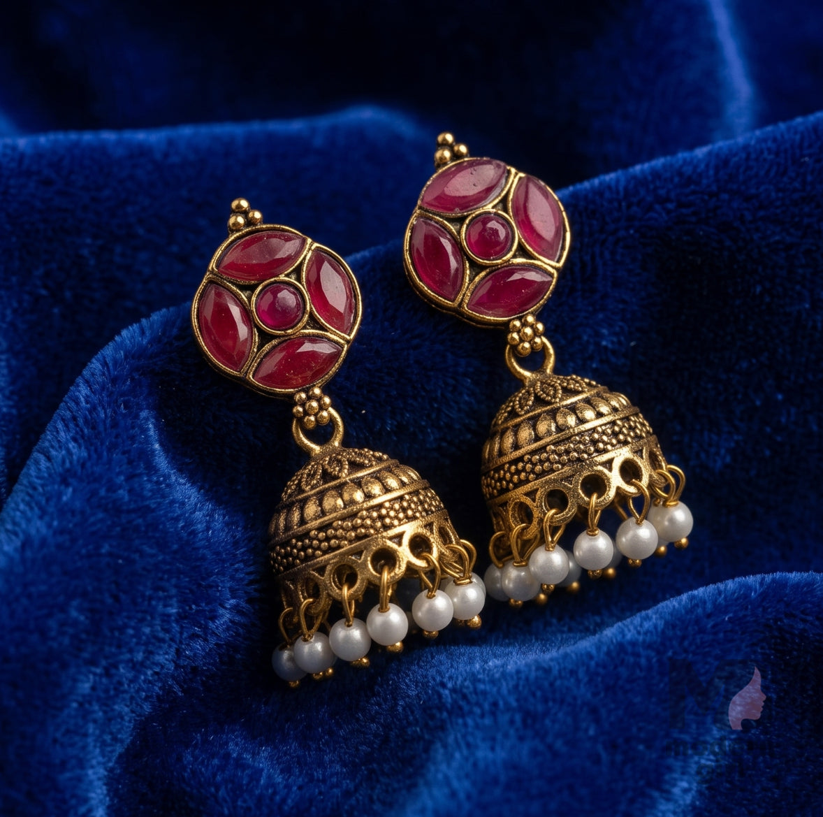 Heritage Pearl Jhumka Earrings