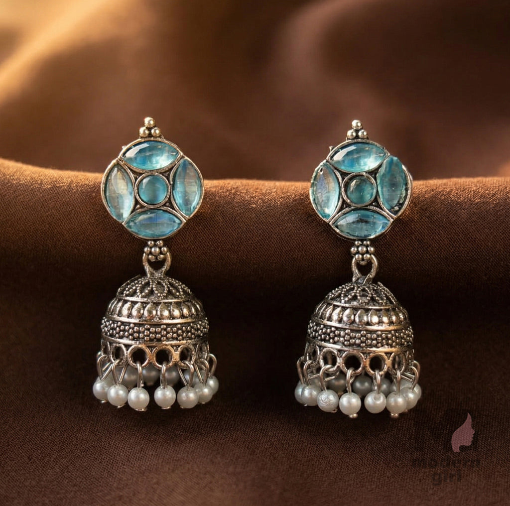 Ruby Jhumka Earrings