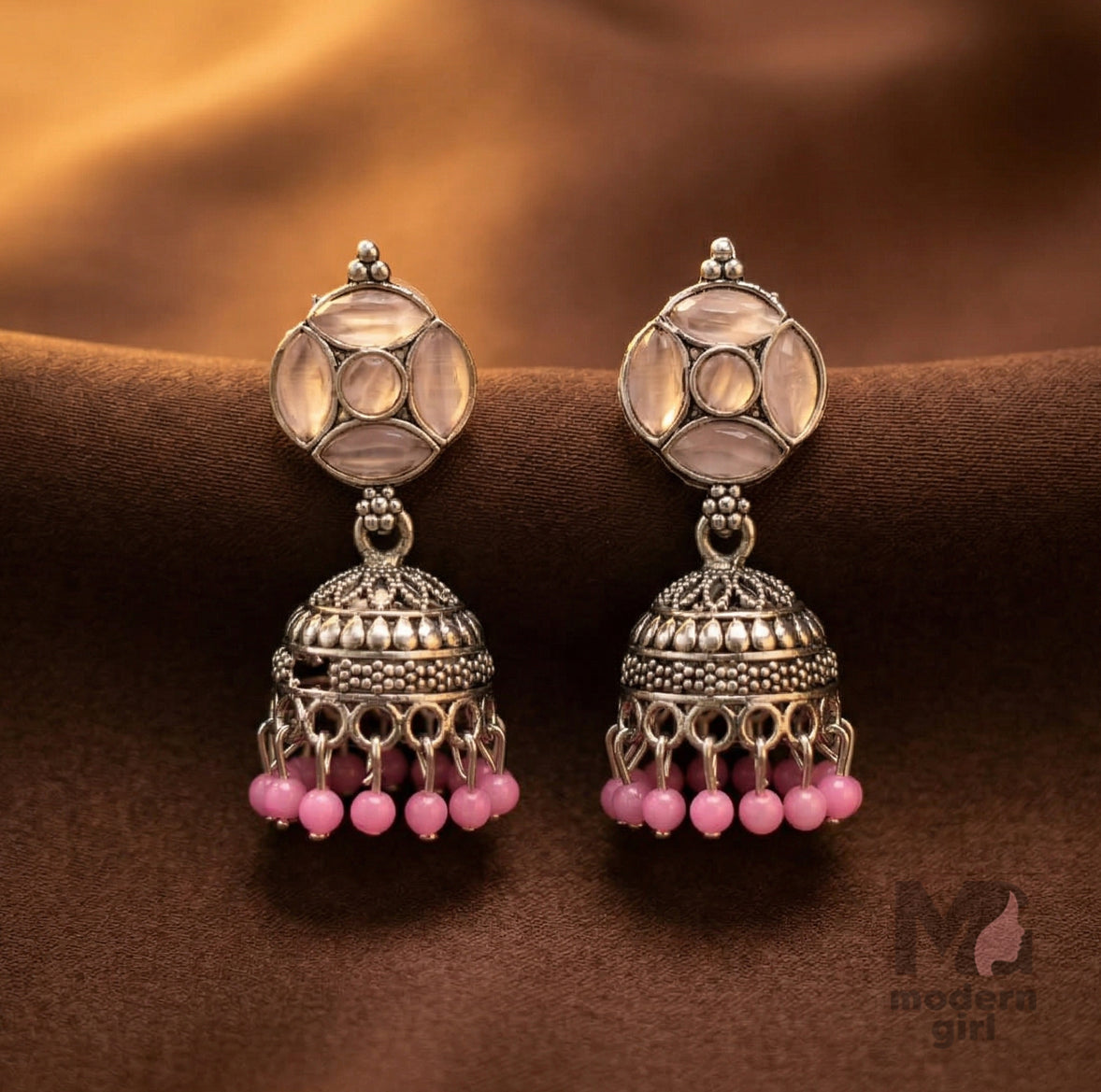 Ruby Jhumka Earrings