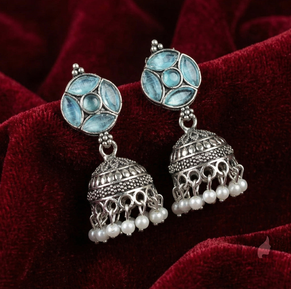Ruby Jhumka Earrings