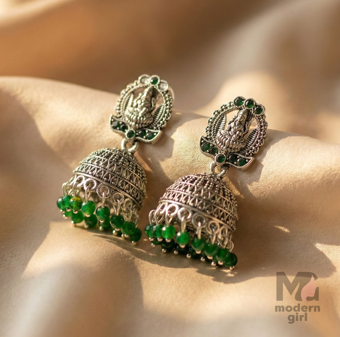 Lakshmi Temple Jhumka Earrings for Women | Traditional Designer Pearl Drop Jewelry