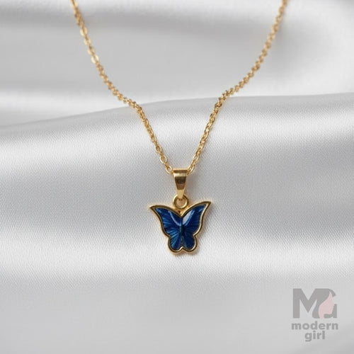 Gold-Toned Butterfly Necklace