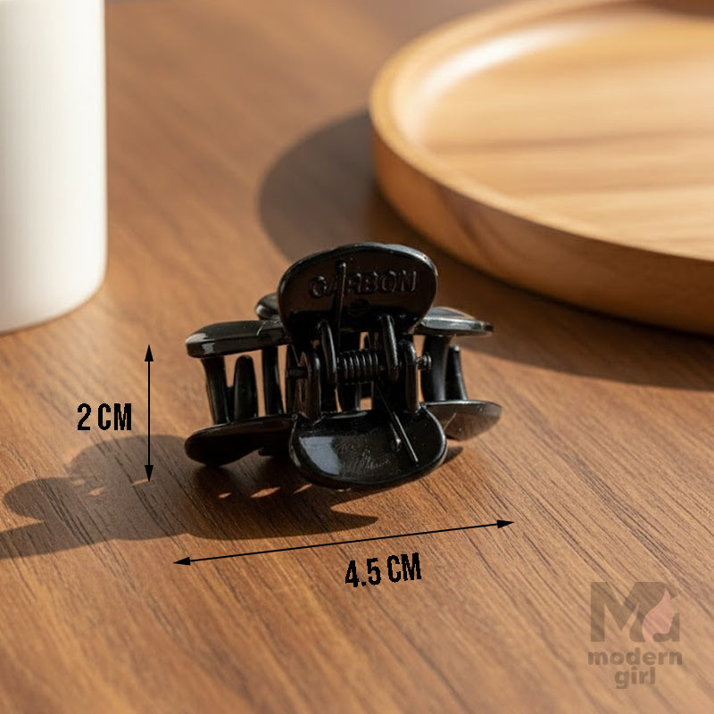 Premium Black Curved Hair Claw Clip