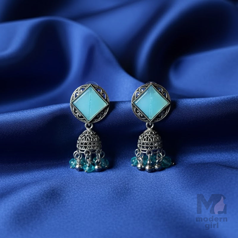Elegant Silver Jhumka