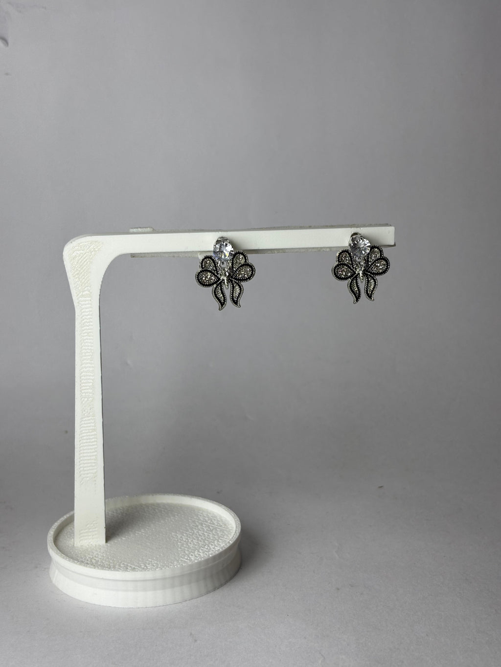 Premium Bow Butterfly Crystal Stud Earrings