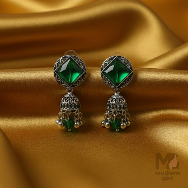 Elegant Silver Jhumka