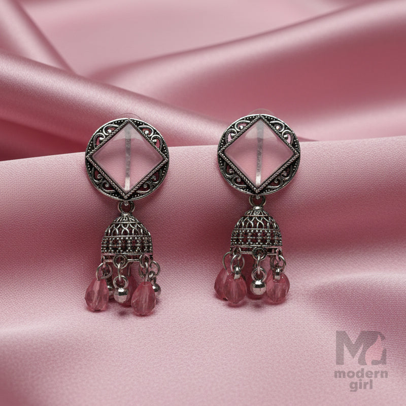 Elegant Silver Jhumka