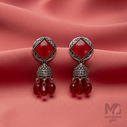 Elegant Silver Jhumka