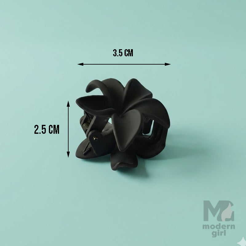 Mini Matte Floral Hair Claw Clip