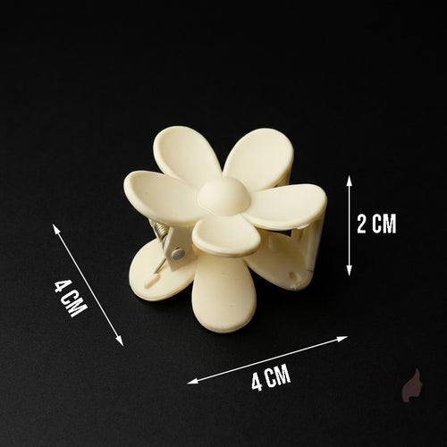 Flower Hair Claw Clip – Matte Finish Cute Floral Hair Accessory