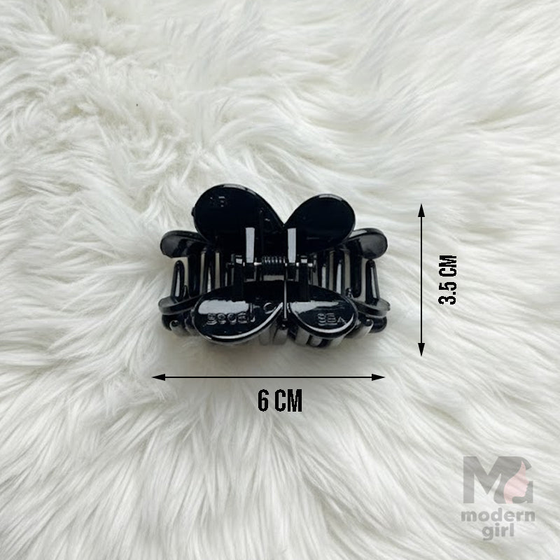 Black Glossy Butterfly Hair Claw Clip