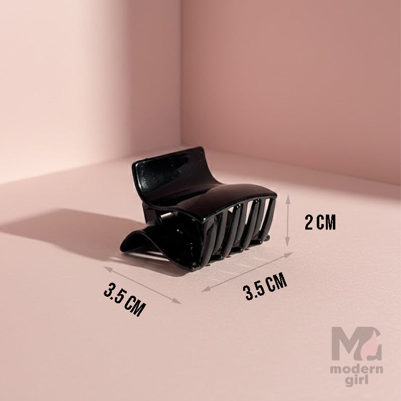 Wide Black Hair Claw Clip