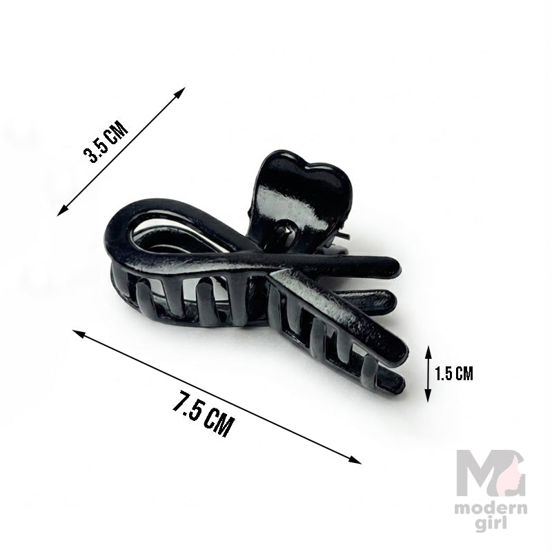 Black Heart Shape Hair Claw Clip