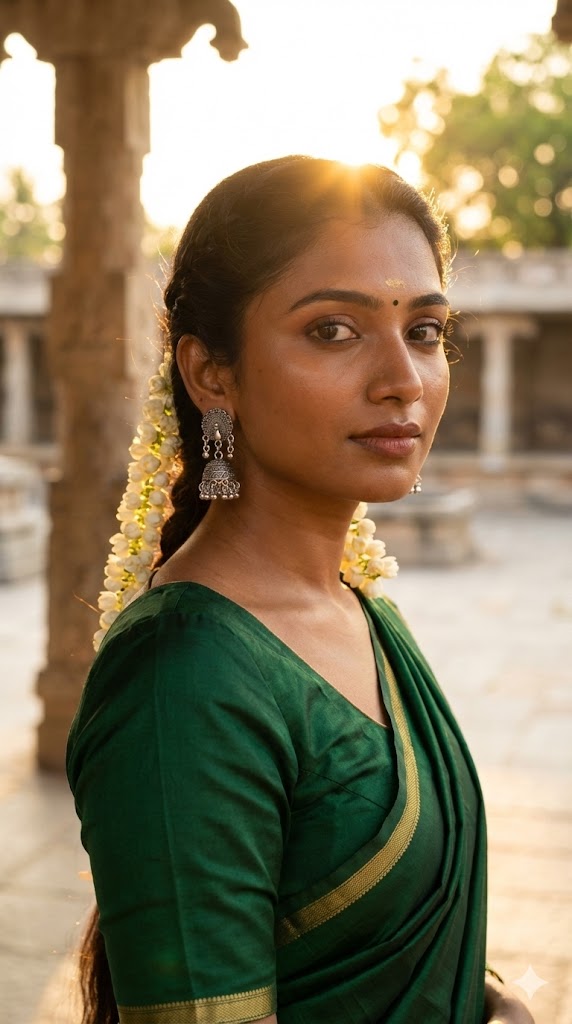 Classic Oxidised Silver Dome Jhumka