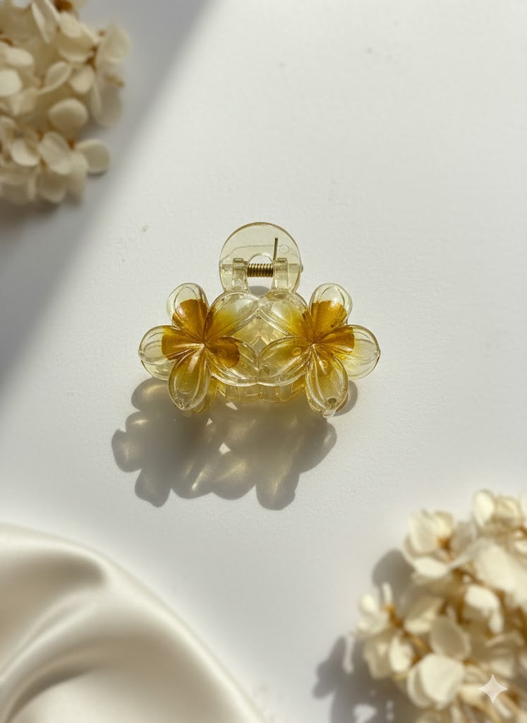 Floral Hair Claw Clip