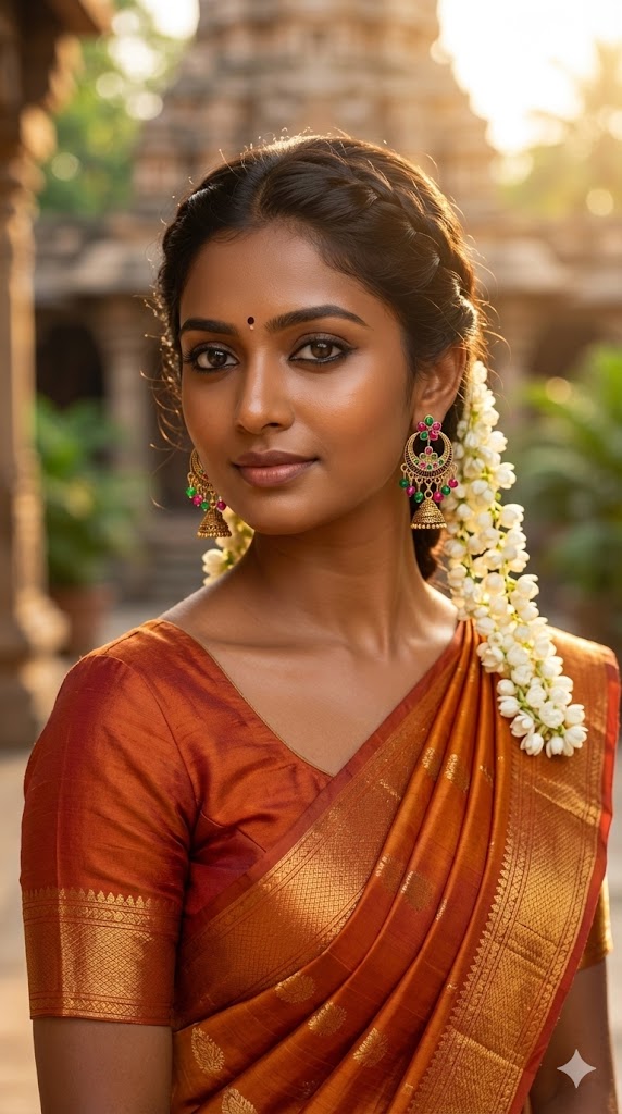 Antique Floral Jhumka – Traditional Gold Finish Chandbali