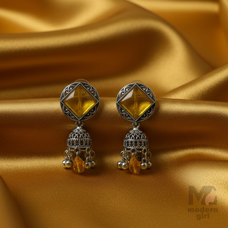 Elegant Silver Jhumka